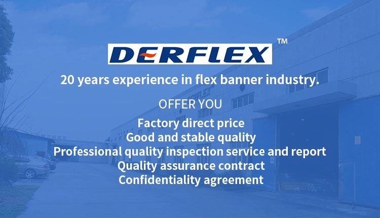 Derflex Anti-UV PVC Flex Banner High Transparency Light Box Backlit Fabric